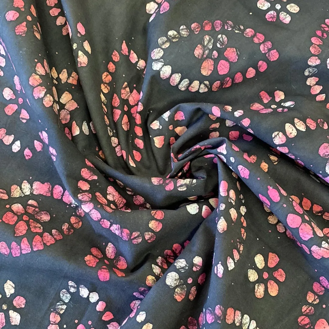 100% Cotton - Batik - Ginger Island - Brown - £7.50 Per Metre - Sold by Half Metre
