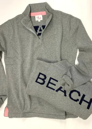 100% Cotton BEACH 1/4 Zip