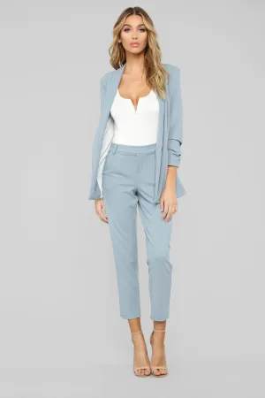 A Work Of Art Pants - Dusty Blue