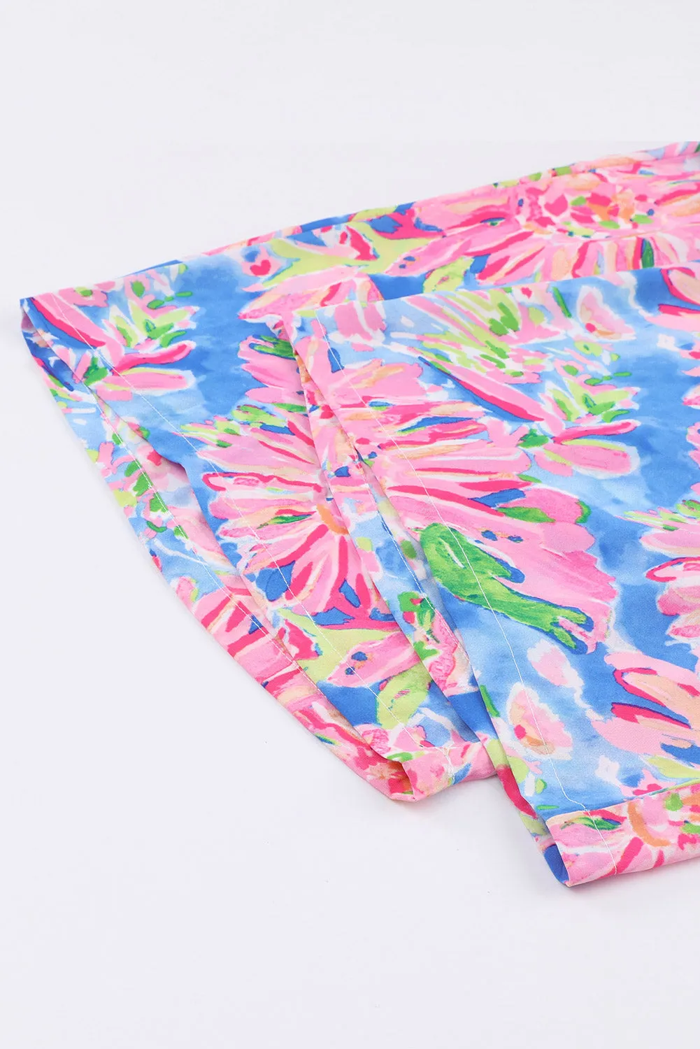 *APP EXCLUSIVE* Floral Smocked Square Neck Jumpsuit with Pockets