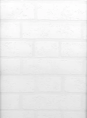 Brewster 497-99423 Belden Brick Texture Paintable Wallpaper