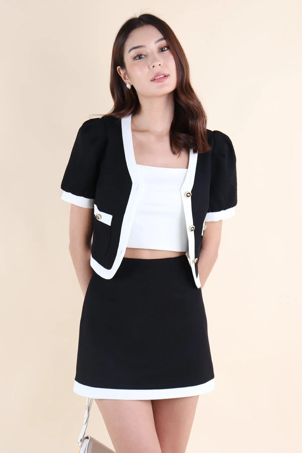 DOLCE CONTRAST 2-PC SET IN BLACK