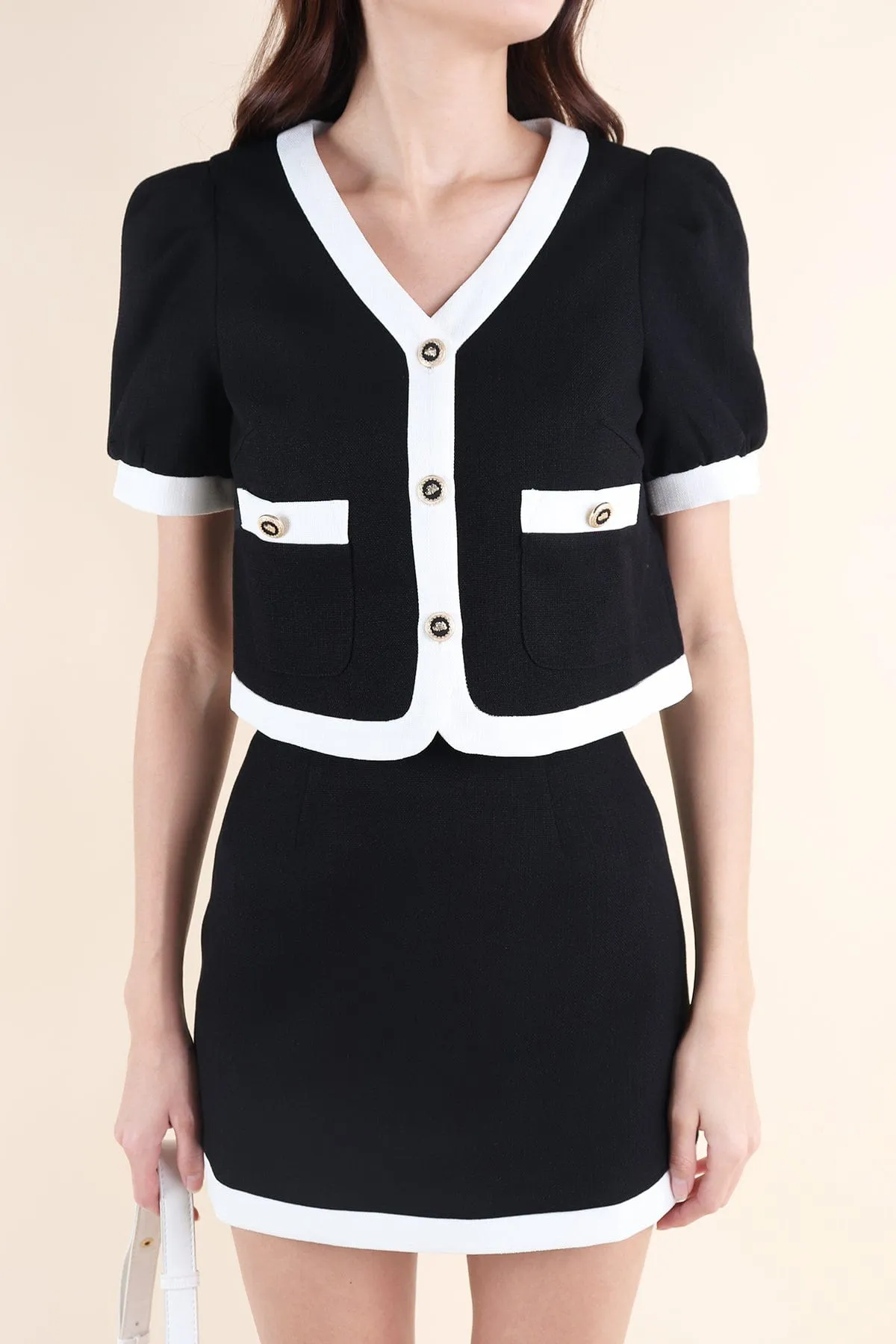 DOLCE CONTRAST 2-PC SET IN BLACK