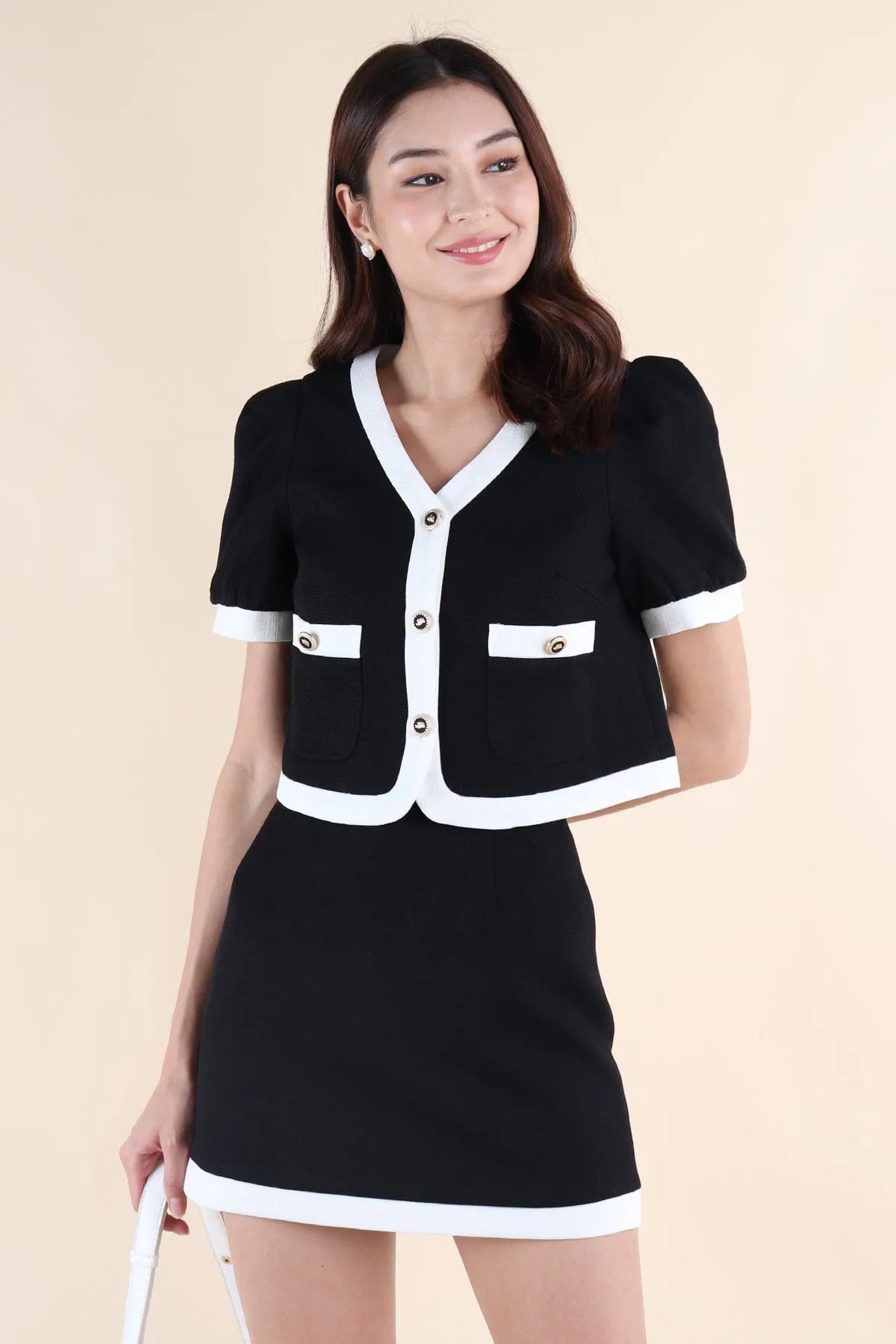DOLCE CONTRAST 2-PC SET IN BLACK