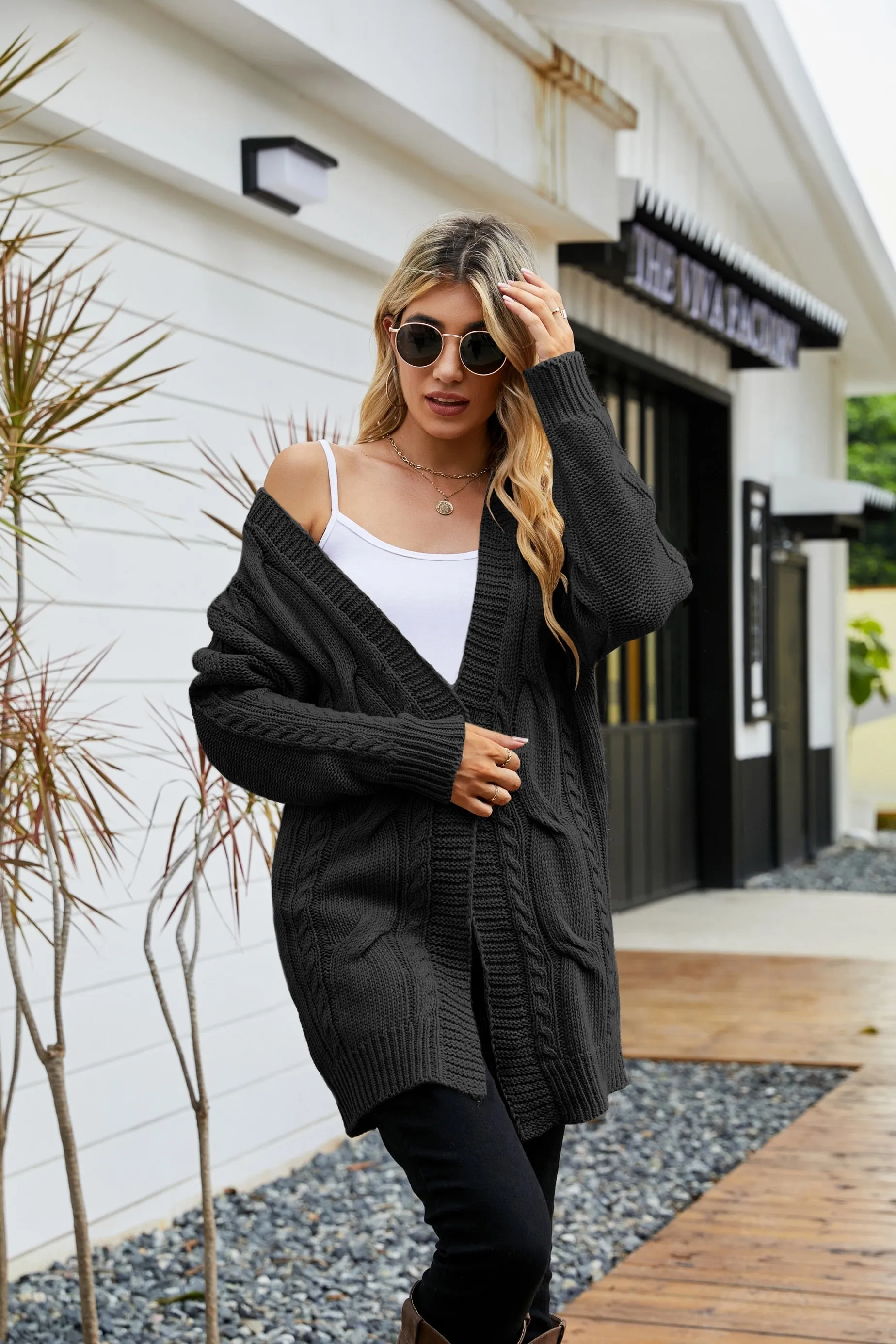 DressBetty - Twist Casual Loose Fit Cardigan