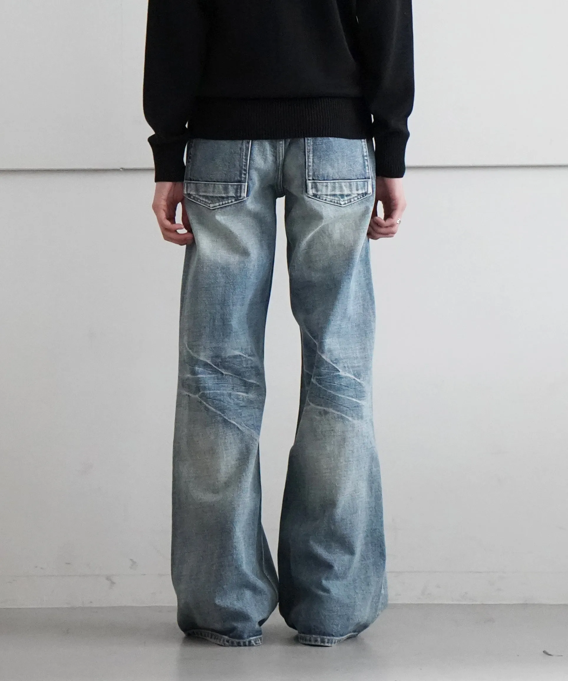 FAX COPY EXPRESS The Wide denim in light wash "LIGHT BLUE"