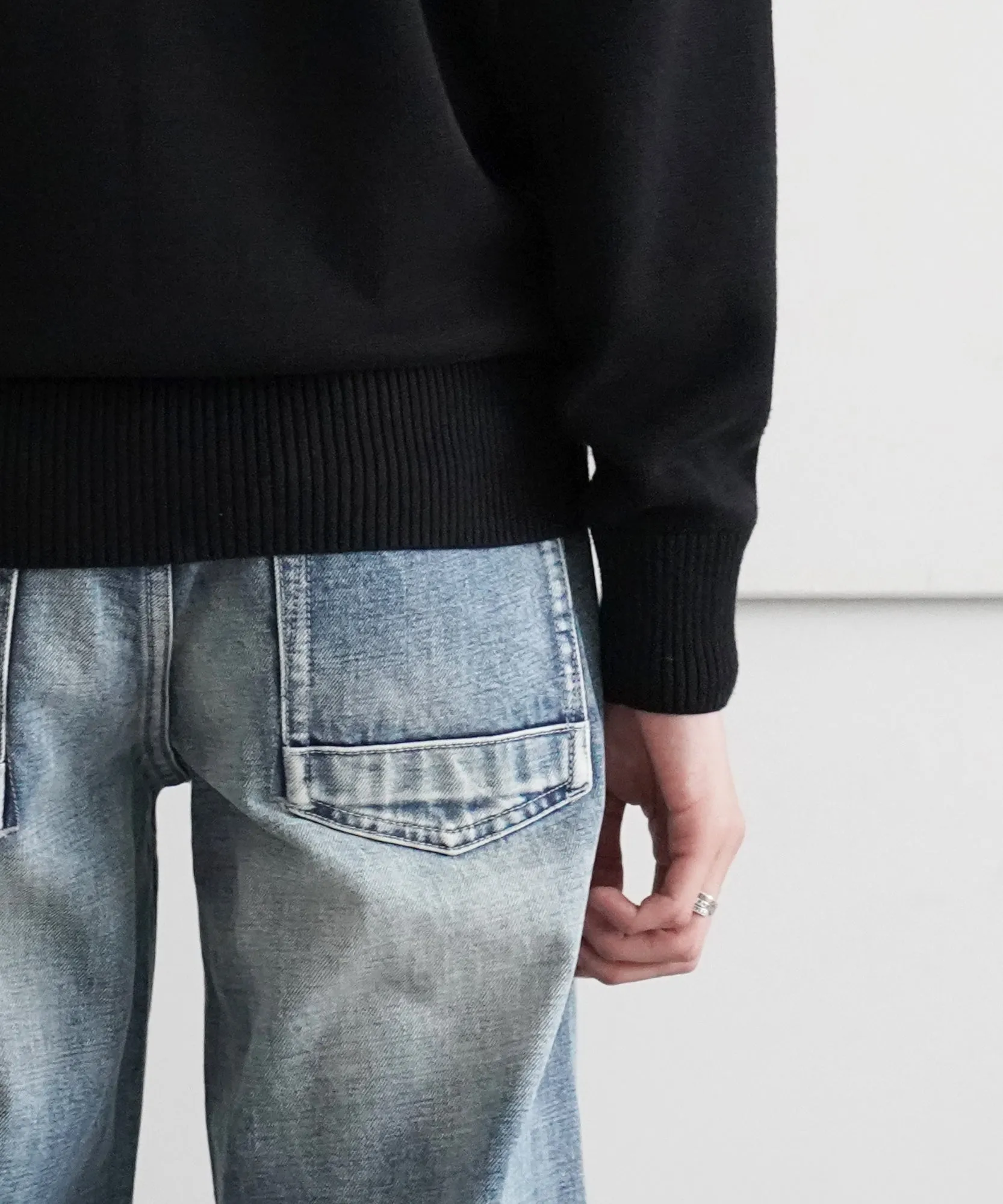 FAX COPY EXPRESS The Wide denim in light wash "LIGHT BLUE"