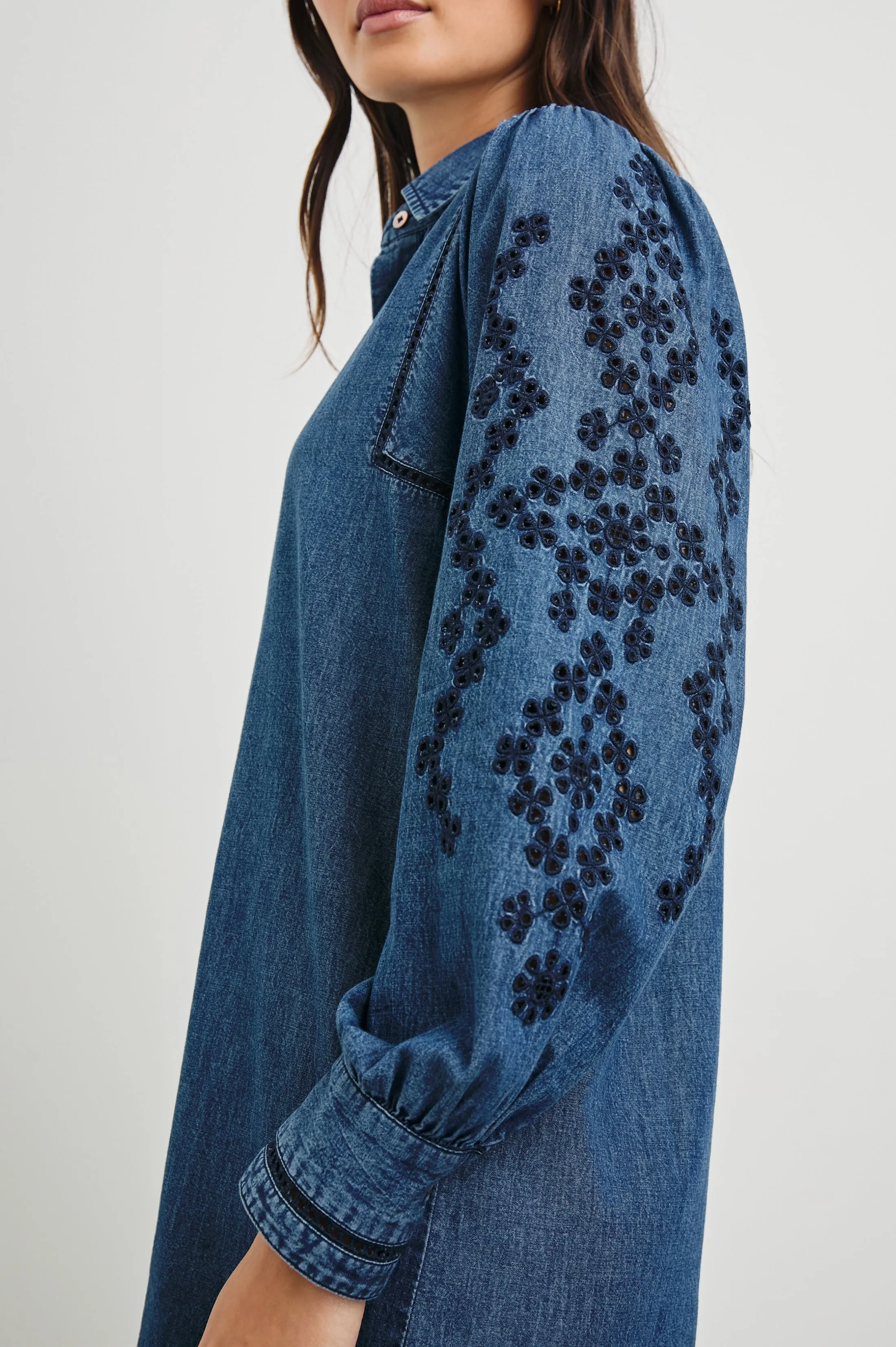 FERNANDA DRESS - DARK VINTAGE WASH