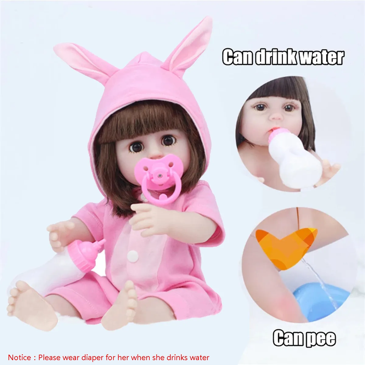 JoRocks Reborn Baby Dolls, 22 inches Realistic Newborn Soft Baby Dolls Toy for Kids Age 3 