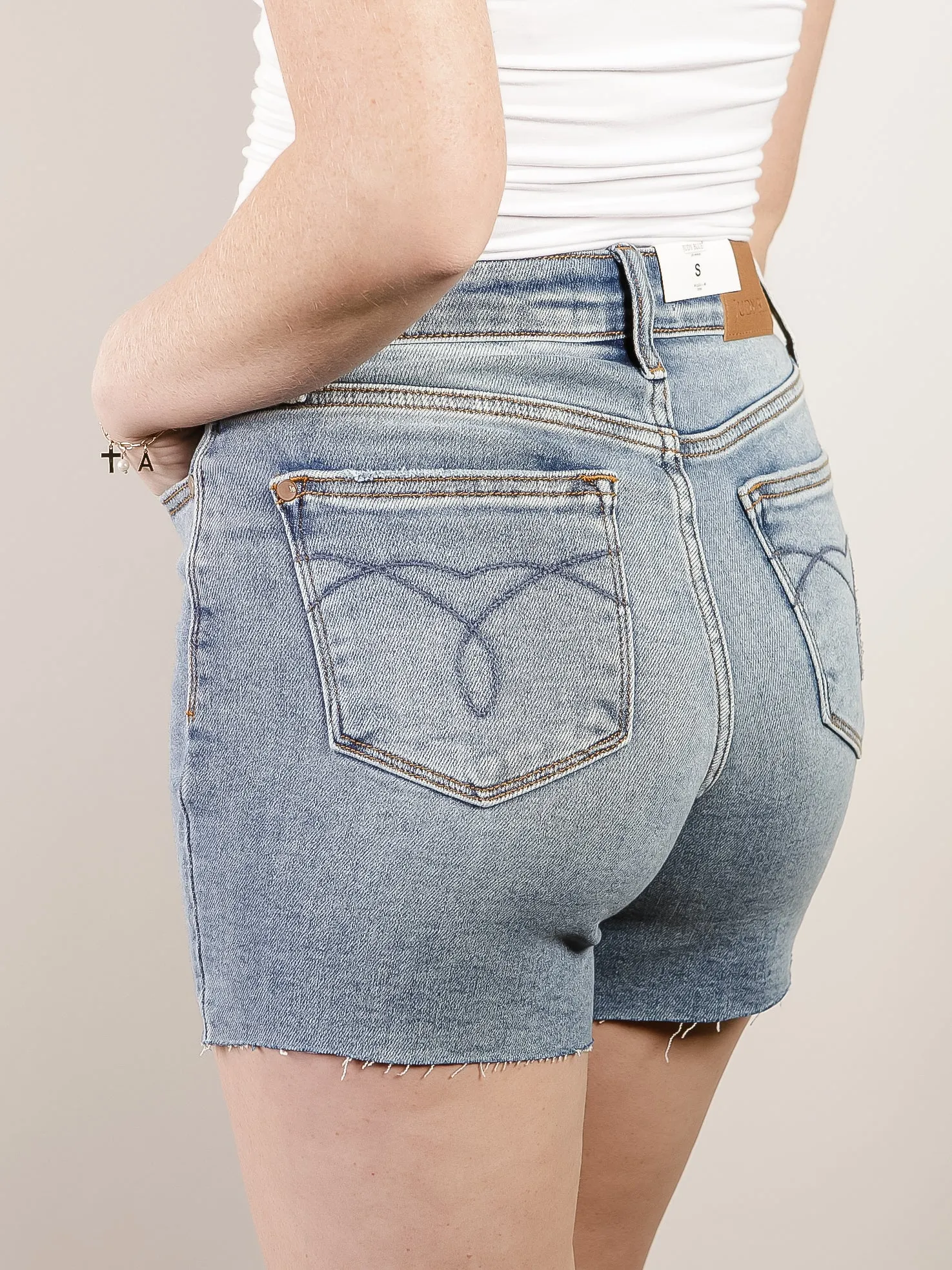 Judy Blue Light Wash Cutoff Shorts