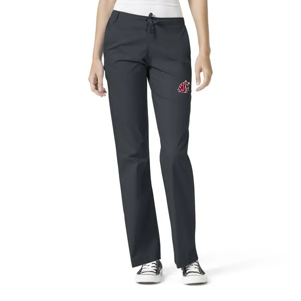 Ladies WSU Cougar Gray Scrub Pants