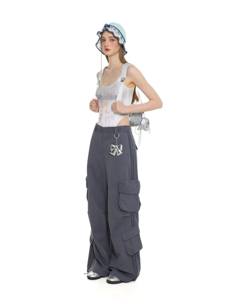 Loose bar lace lace work pants【s0000008638】