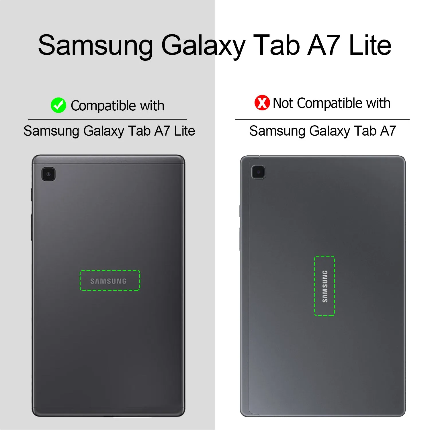 Matte Black Flex-Gel Silicone TPU Case for Samsung Galaxy Tab A7 Lite 8.7" (2021)