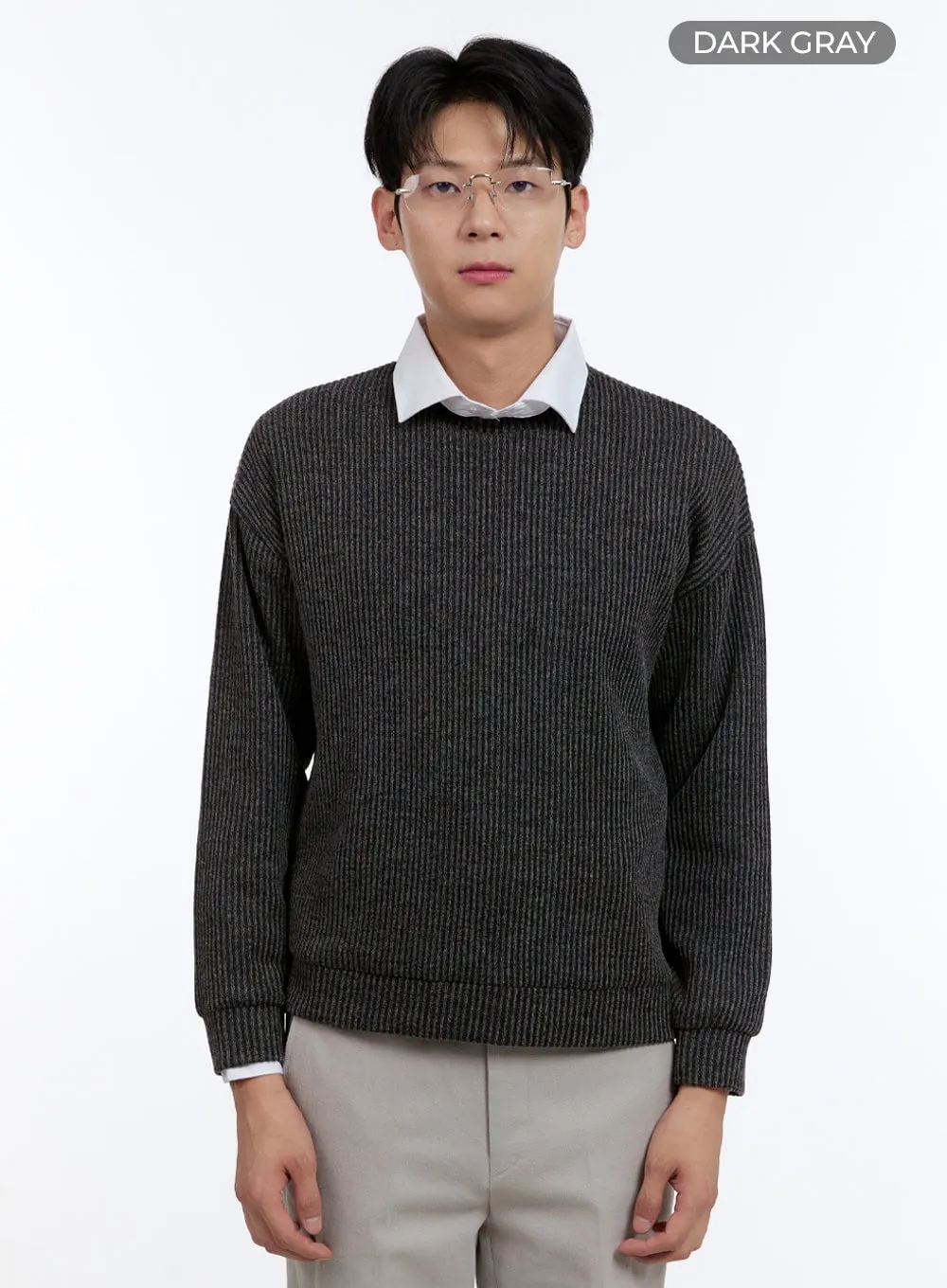 Men's Cable Knit Sweatshirt IG427