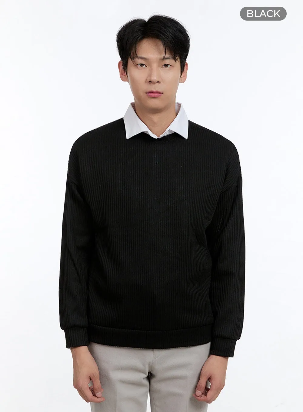 Men's Cable Knit Sweatshirt IG427