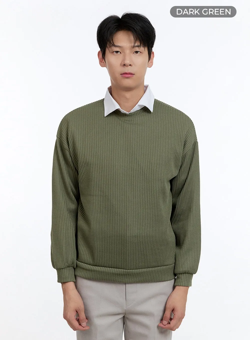 Men's Cable Knit Sweatshirt IG427