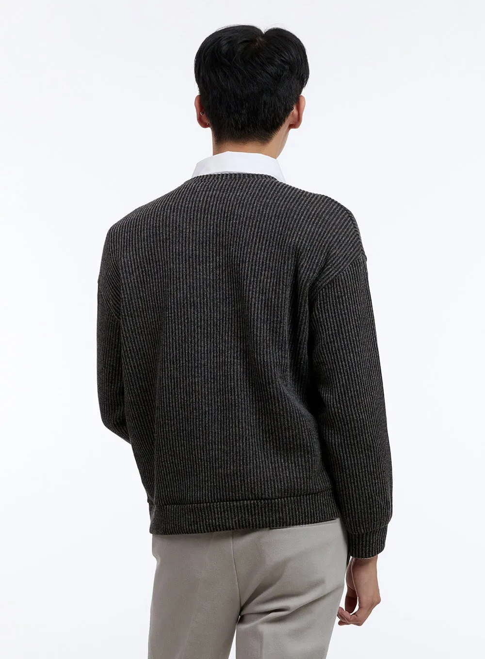 Men's Cable Knit Sweatshirt IG427