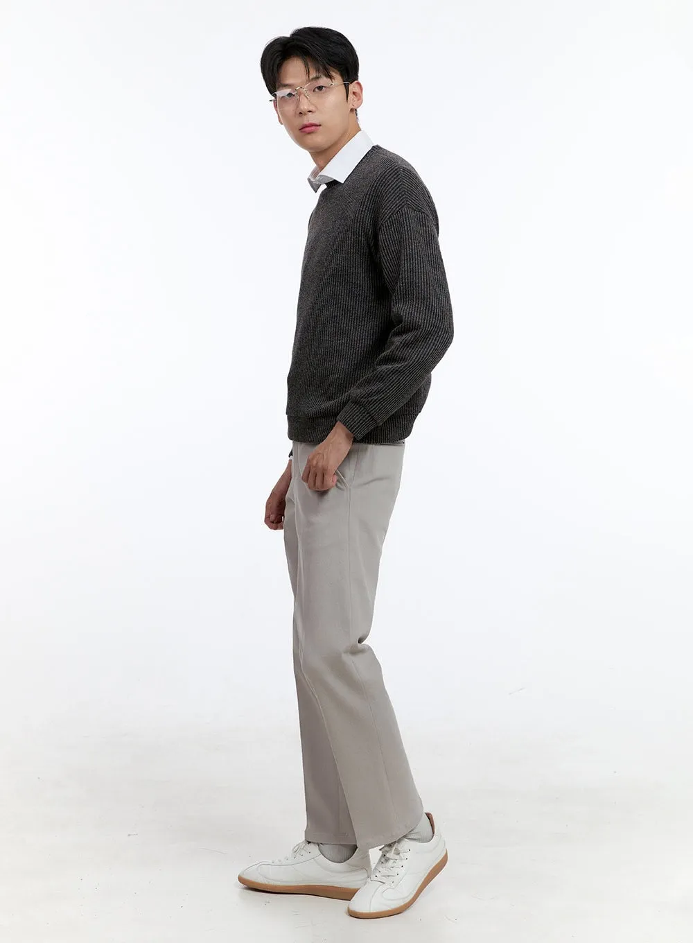 Men's Cable Knit Sweatshirt IG427