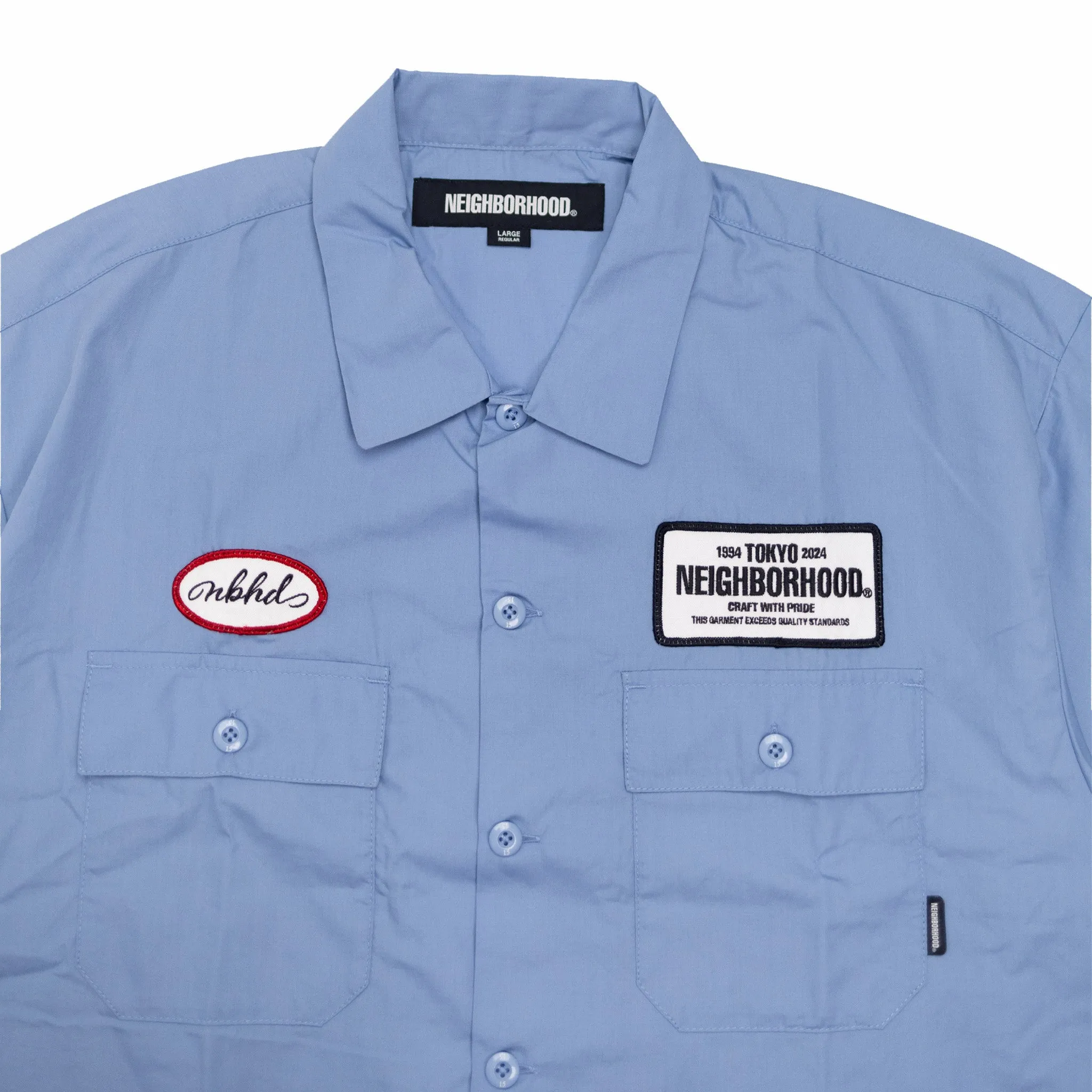 Neighborhood Classic Work Shirt SS (Blue)
