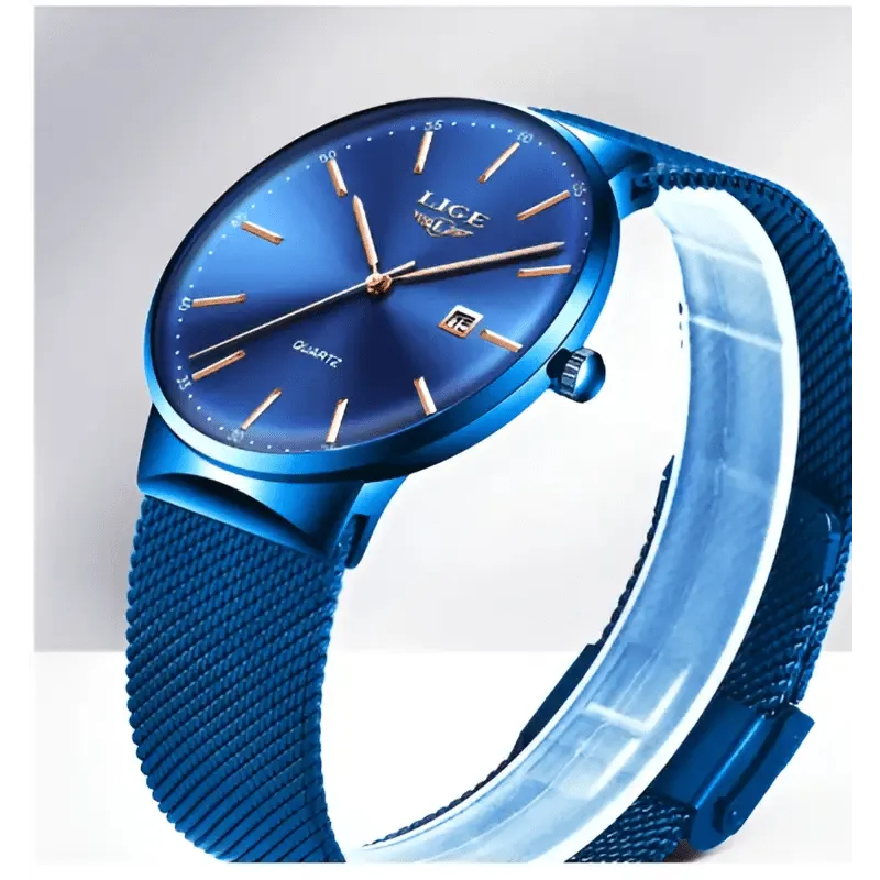 New Men Watches: Stainless Steel Design, 4 Styles, Lightweight