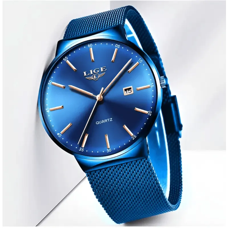 New Men Watches: Stainless Steel Design, 4 Styles, Lightweight