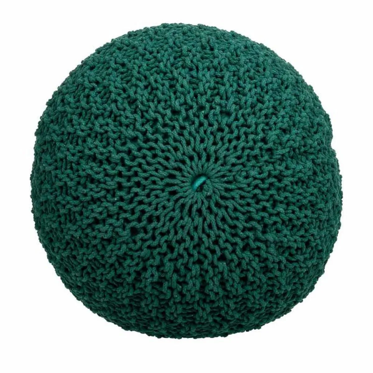Pouffe Alexandra House Living Dark green polystyrene 45 x 30 x 45 cm