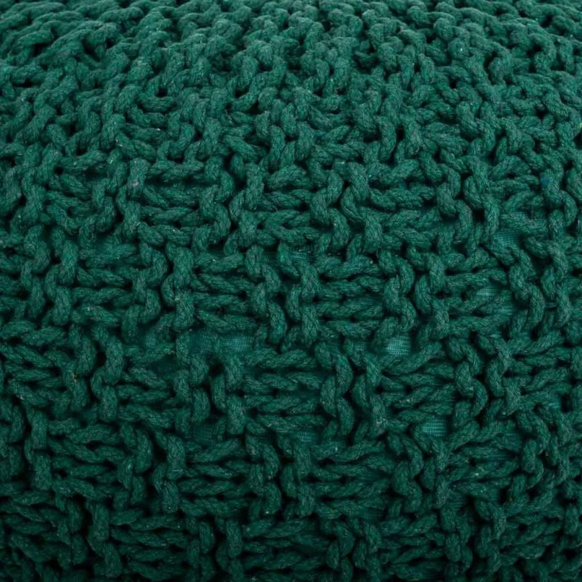 Pouffe Alexandra House Living Dark green polystyrene 45 x 30 x 45 cm