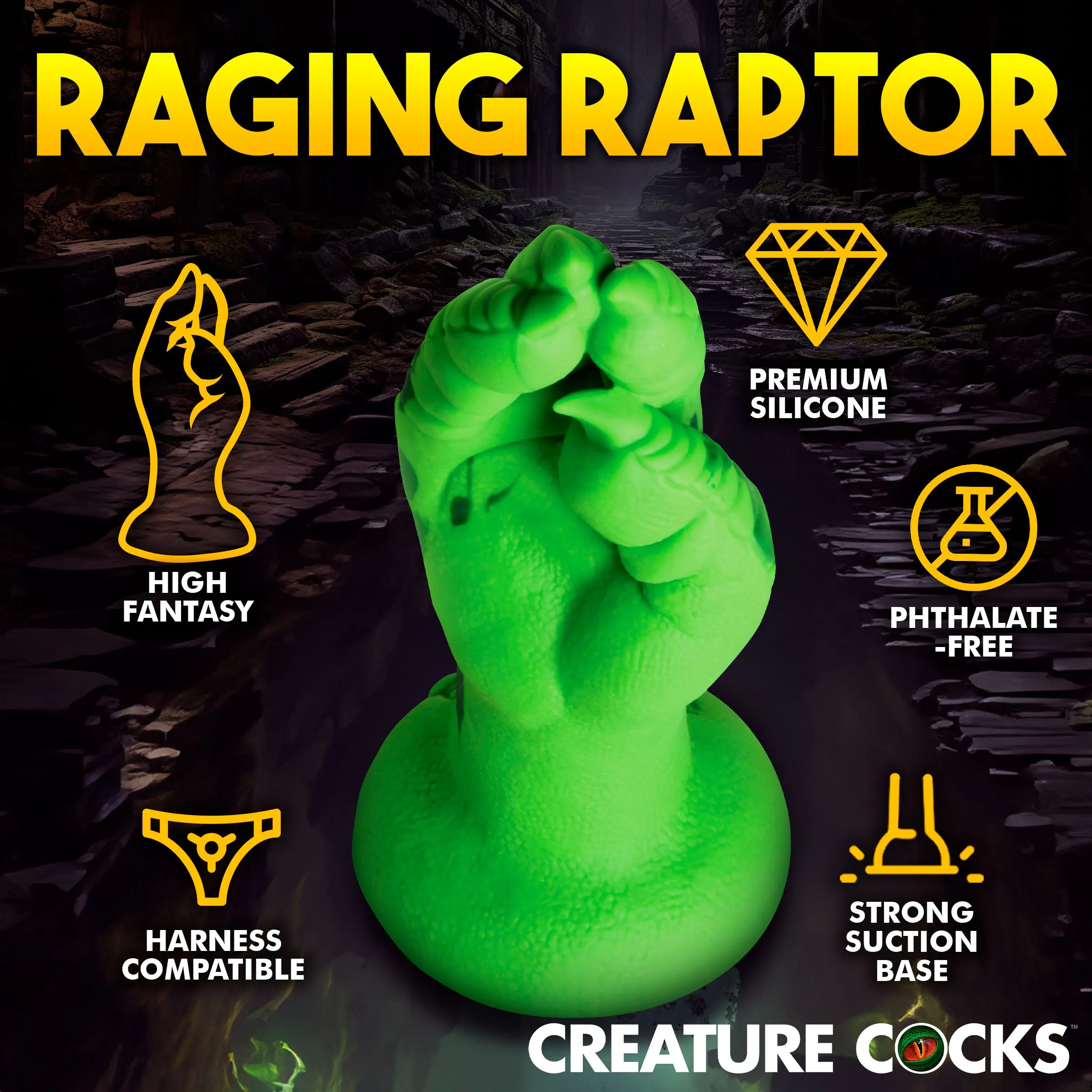 Raptor Claw Fisting Silicone Dildo -