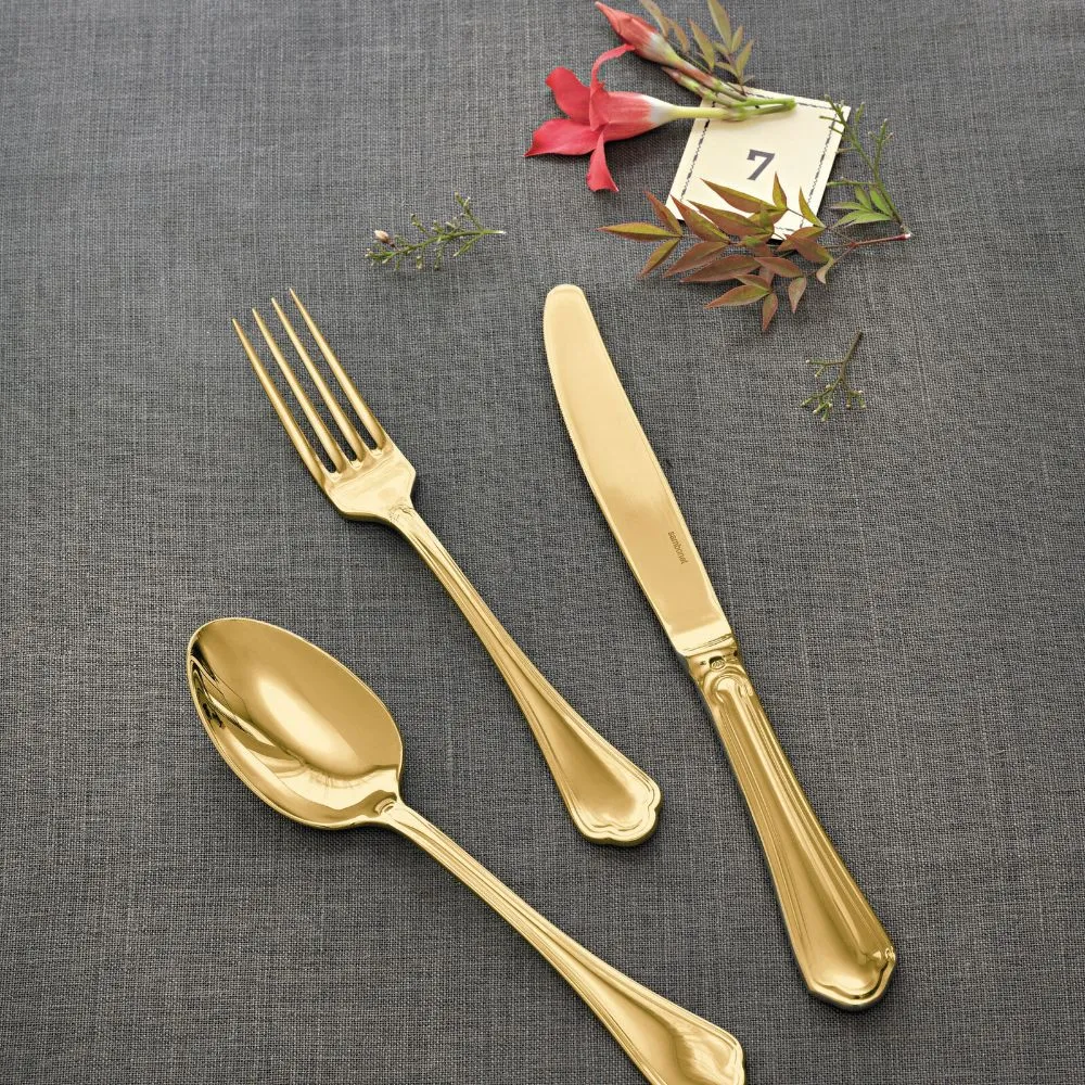 Sambonet Filet Toiras dessert knife PVD Gold
