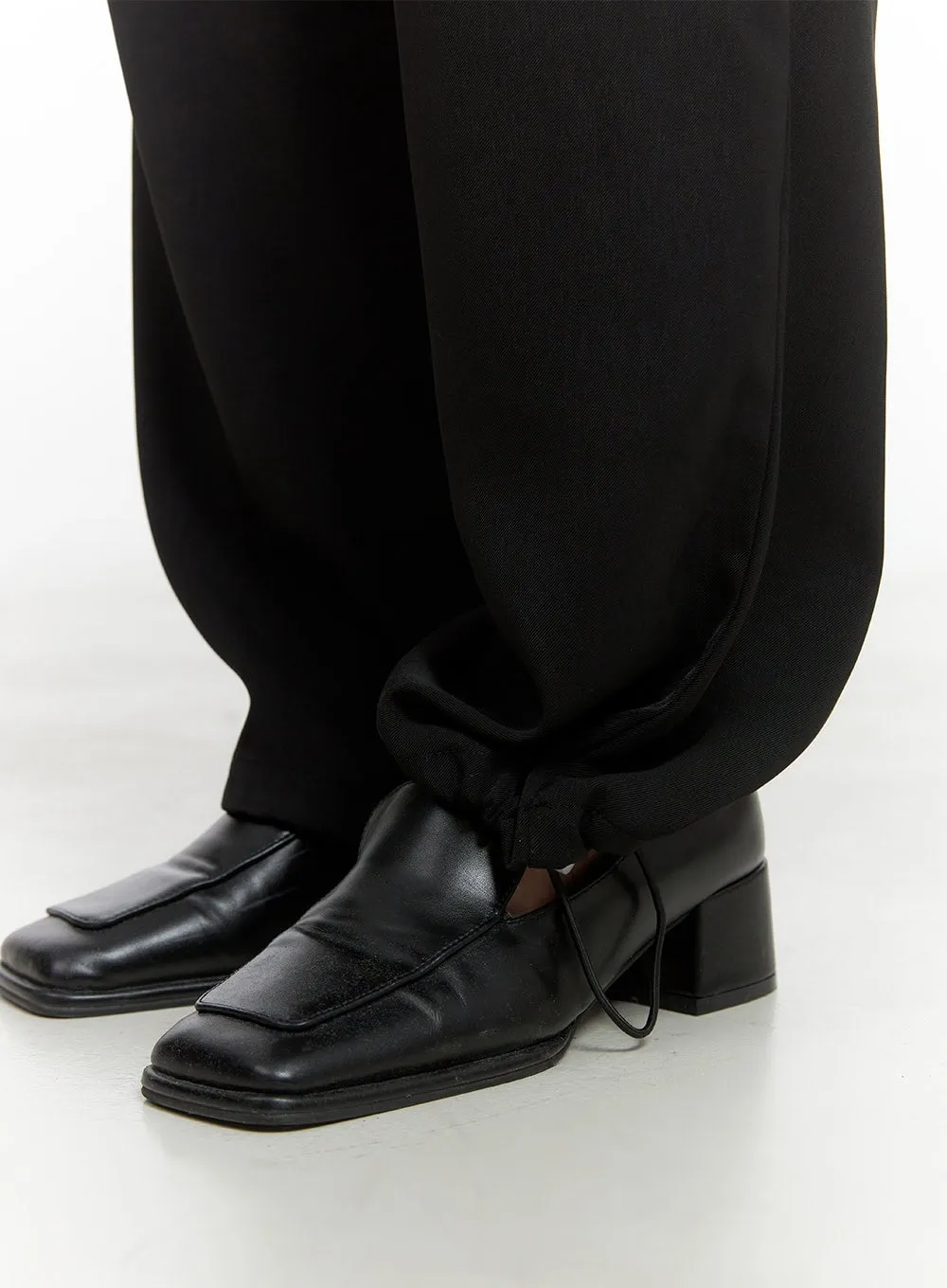 Solid Pintuck Tailor Pants OG409