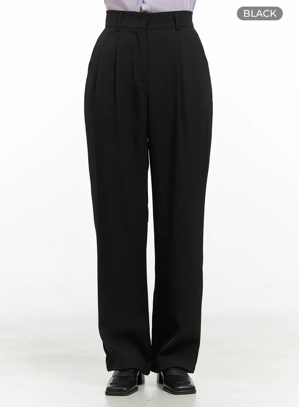Solid Pintuck Tailor Pants OG409