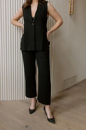 The At Ease Linen Blend Pleated Trouser