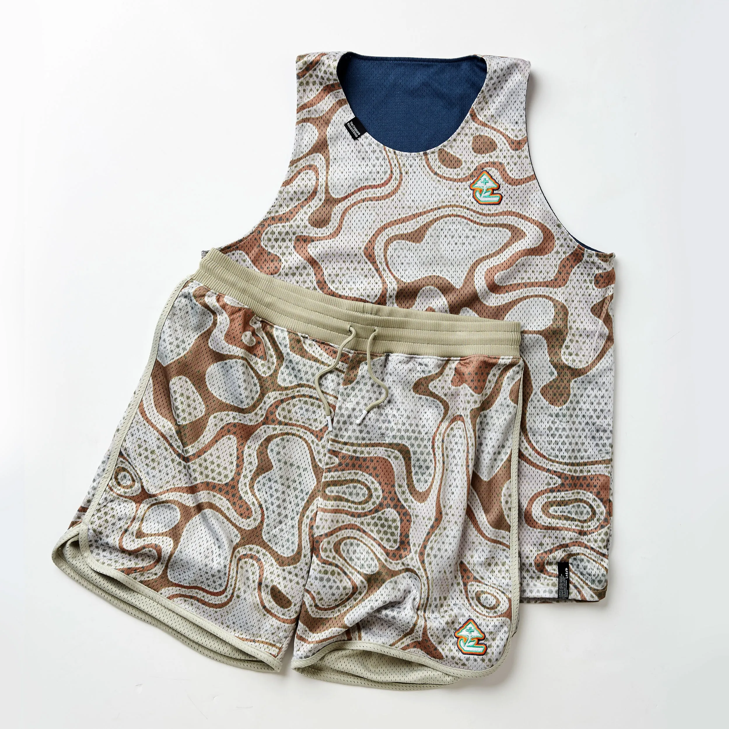 TRAILHEAD REVERSIBLE MESH TANK - DARK DENIM