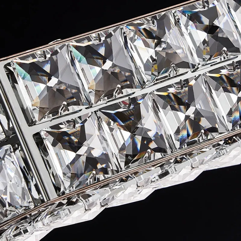 YLK Yutas Linear dining room LED crystal chandelier